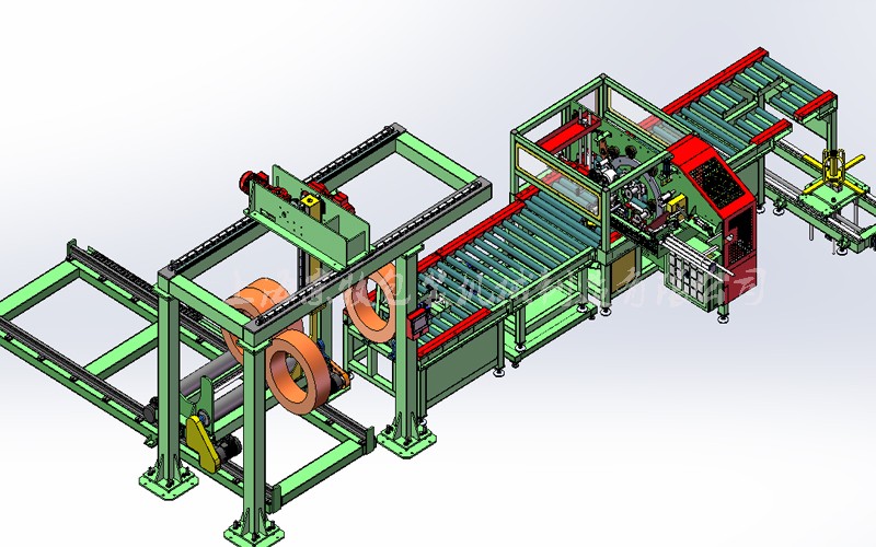 鋼絲、焊絲包裝、碼垛、貼標、捆扎機